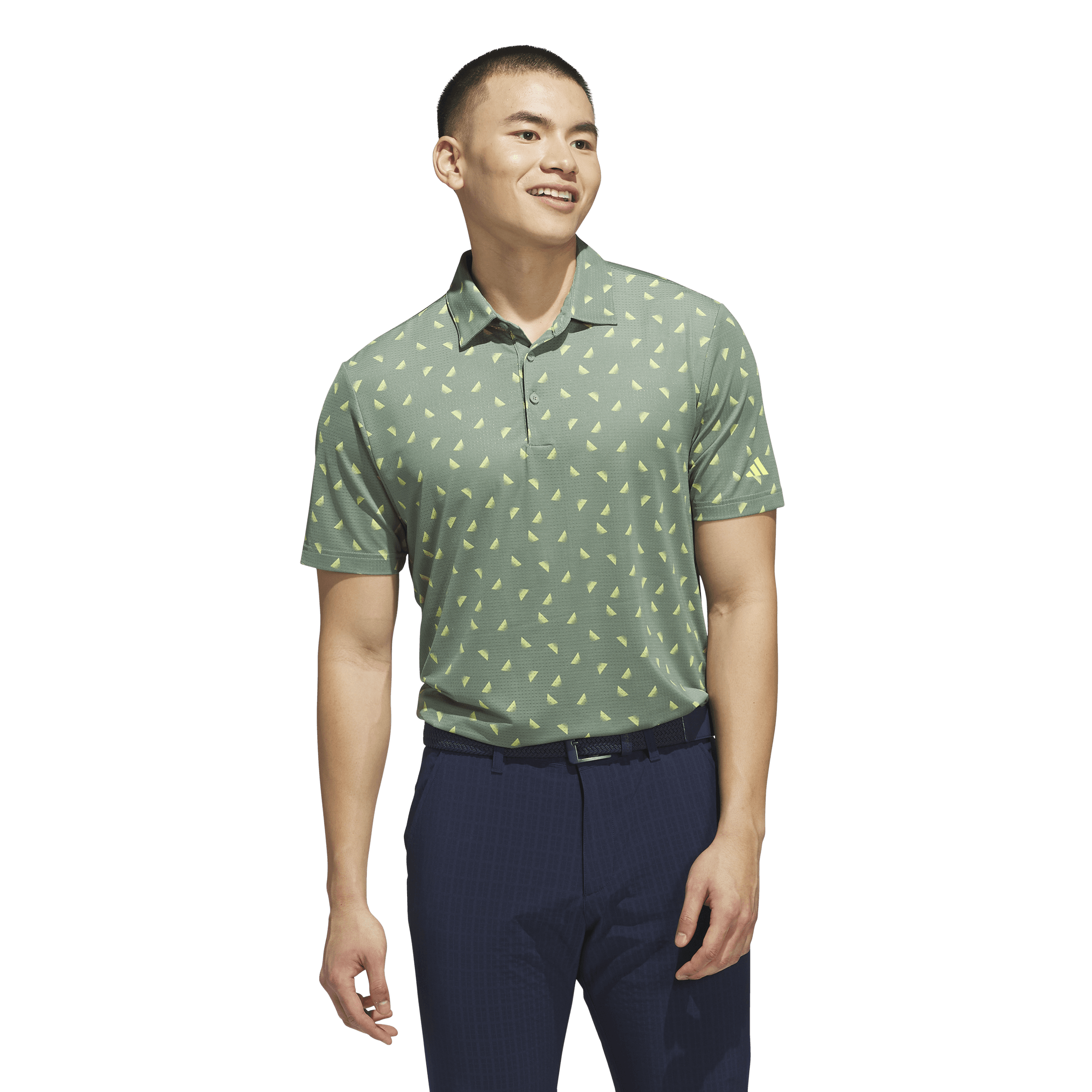 MENS ULTIMATE365 PRINTED MESH POLO SHIRT
