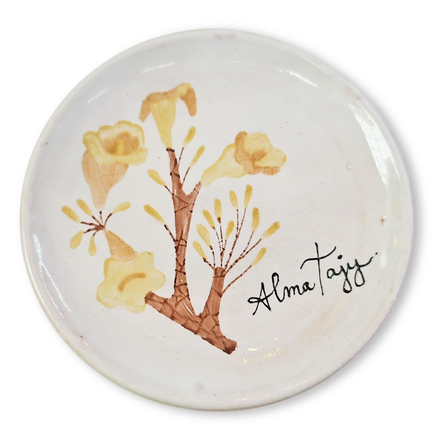 Plato Ceramica Amarillo