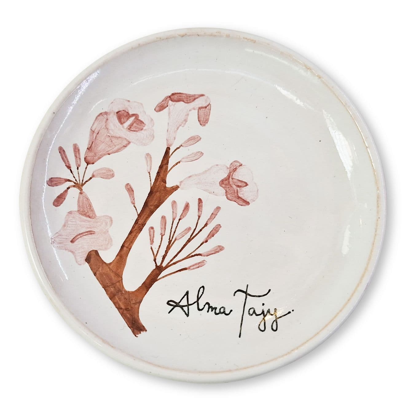 Plato Ceramica Rosa