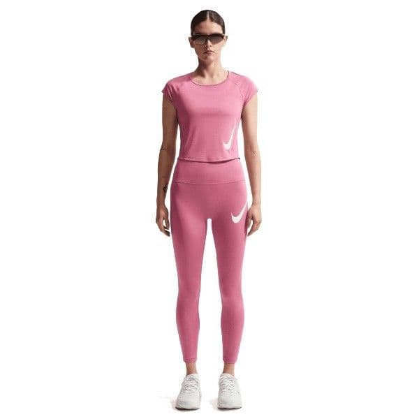 Remera Nike Tempo Swoosh Run Rosado Mujer