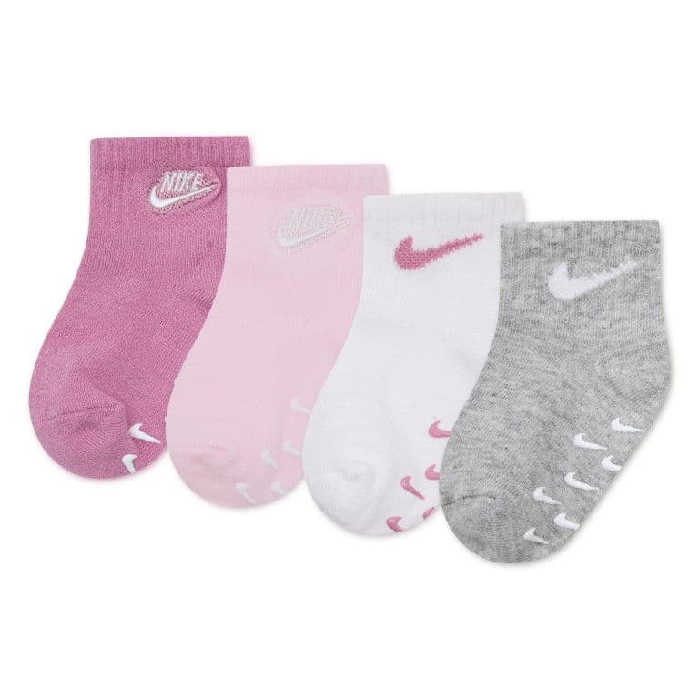 Nike Calcetines con agarre con logotipo para bebé (4 pares)