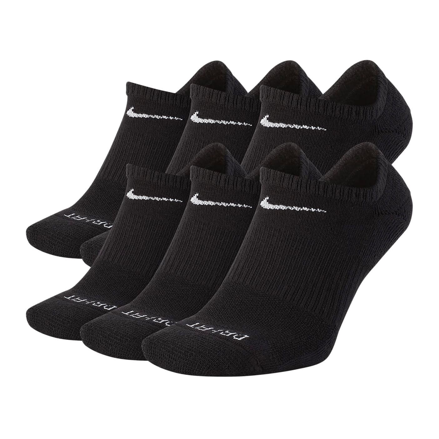 Nike Everyday Cushioned - Calcetines de entrenamiento que no se presentan (6 pares)